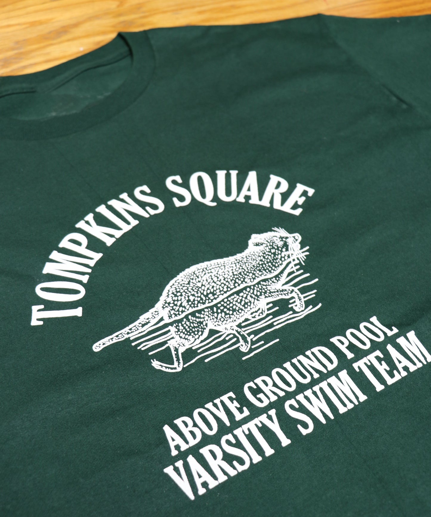 Tompkin's Square Varsity Swim Team Tee - Green